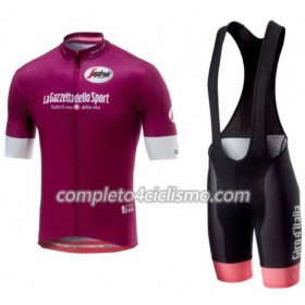 Maglia Ciclamino + Pantaloncino con bretelle 2018 Giro d'Italia